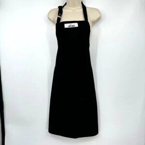 NWT All-Clad Black Apron Adjustable D-Ring Halter and Waist Tie With Pockets